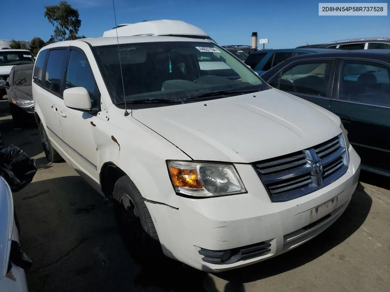 2D8HN54P58R737528 2008 Dodge Grand Caravan Sxt