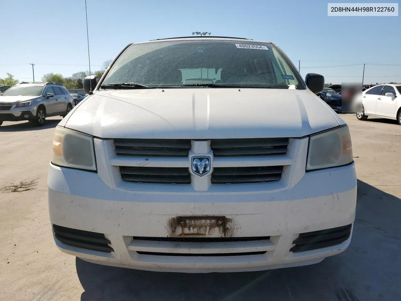 2008 Dodge Grand Caravan Se VIN: 2D8HN44H98R122760 Lot: 48023554