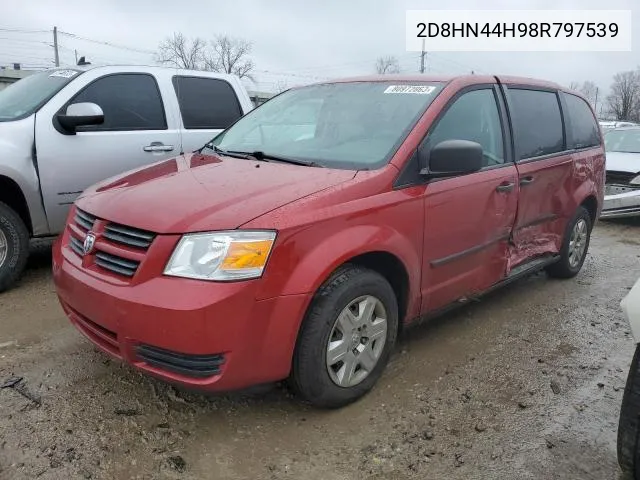 2008 Dodge Grand Caravan Se VIN: 2D8HN44H98R797539 Lot: 50604794