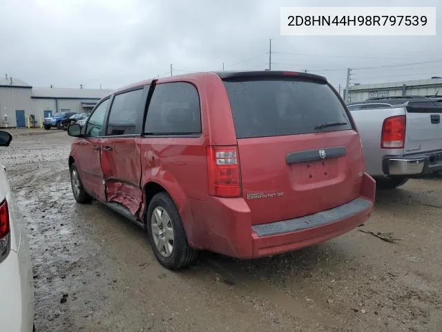 2008 Dodge Grand Caravan Se VIN: 2D8HN44H98R797539 Lot: 50604794