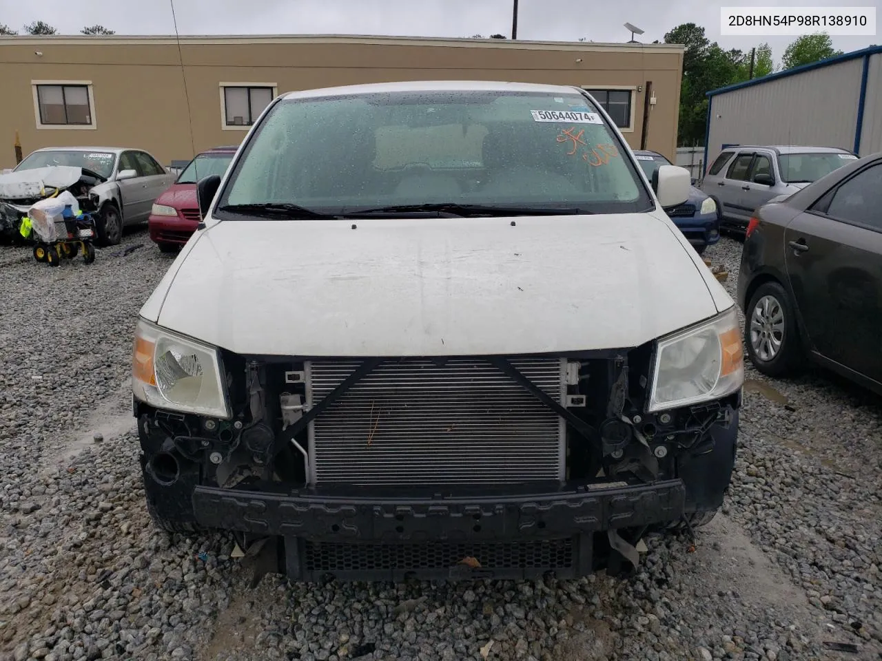 2008 Dodge Grand Caravan Sxt VIN: 2D8HN54P98R138910 Lot: 50644074