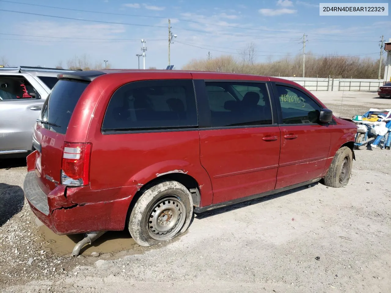 2008 Dodge Grand Caravan Se VIN: 2D4RN4DE8AR122329 Lot: 51094603