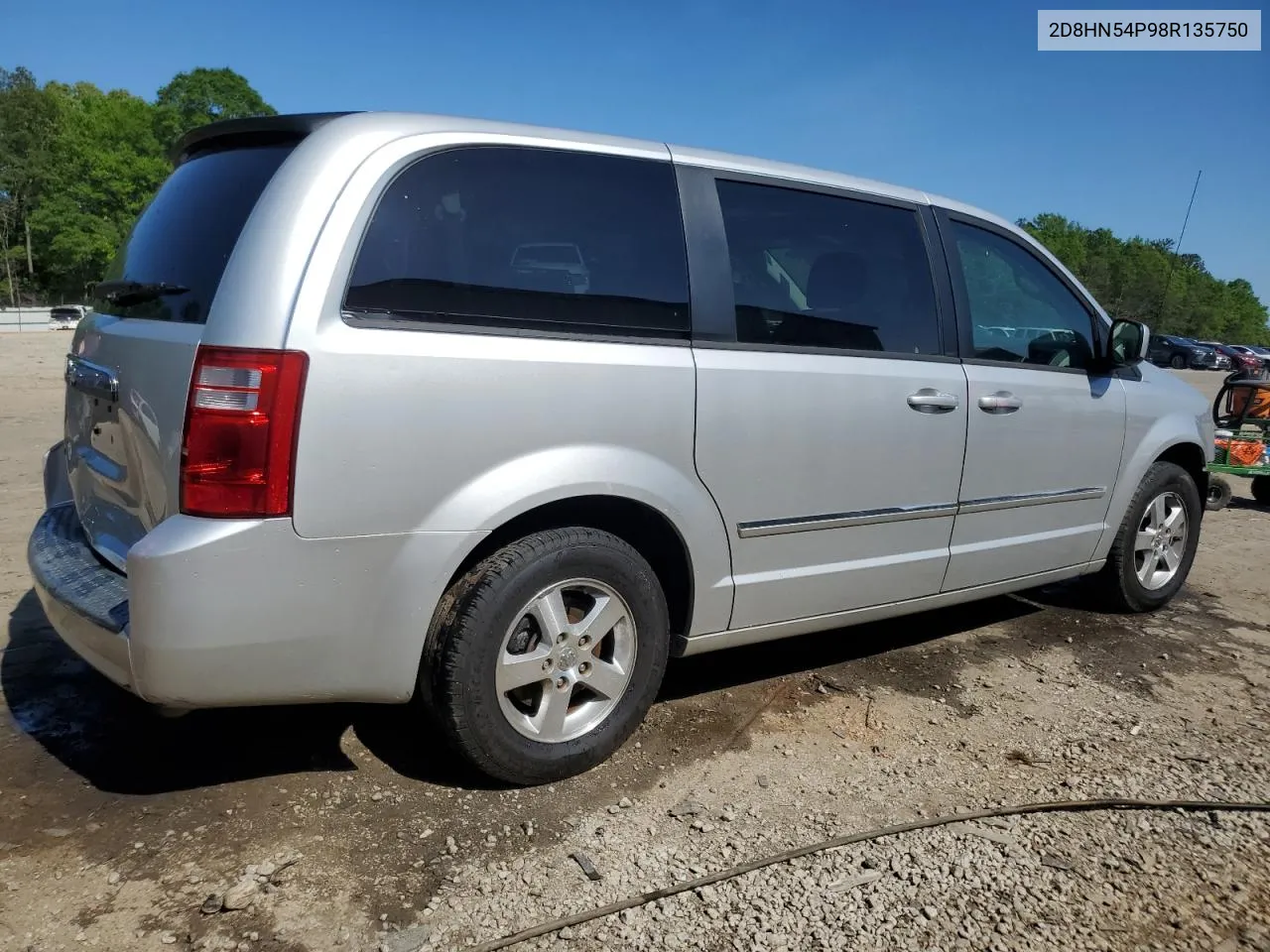 2008 Dodge Grand Caravan Sxt VIN: 2D8HN54P98R135750 Lot: 51229124