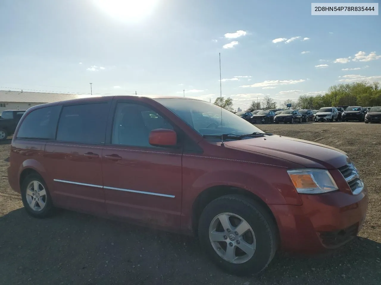 2008 Dodge Grand Caravan Sxt VIN: 2D8HN54P78R835444 Lot: 51897874