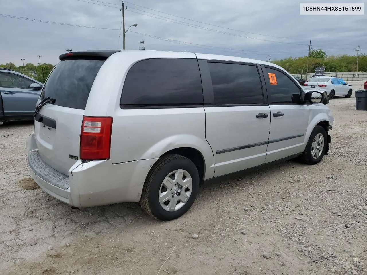 2008 Dodge Grand Caravan Se VIN: 1D8HN44HX8B151599 Lot: 52085354