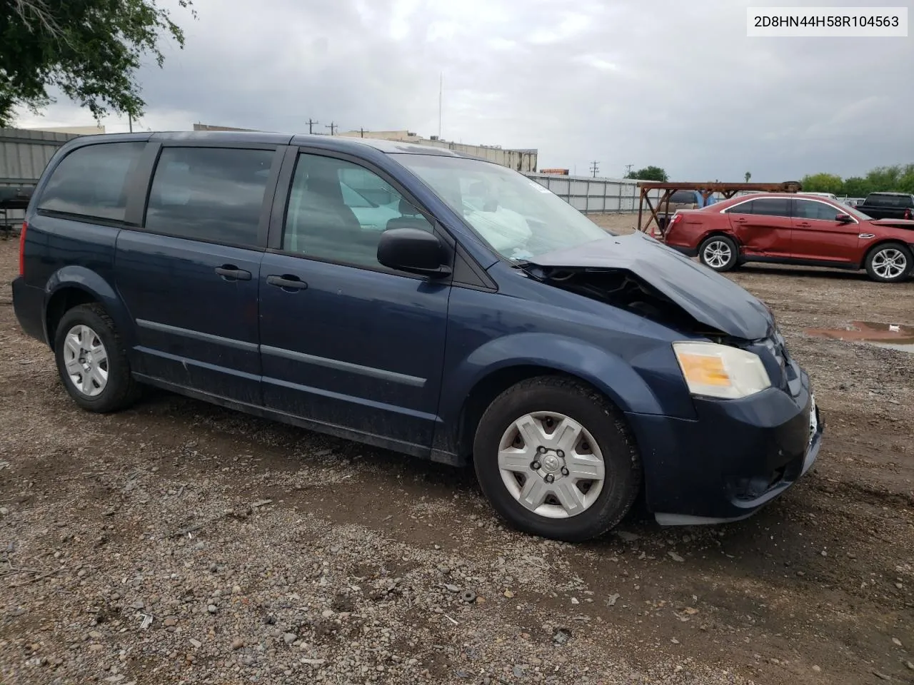 2008 Dodge Grand Caravan Se VIN: 2D8HN44H58R104563 Lot: 52155494