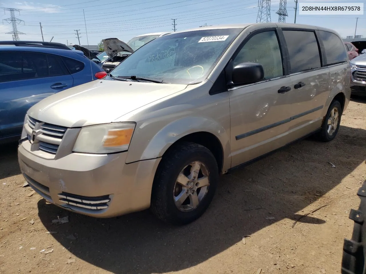 2008 Dodge Grand Caravan Se VIN: 2D8HN44HX8R679578 Lot: 52870634