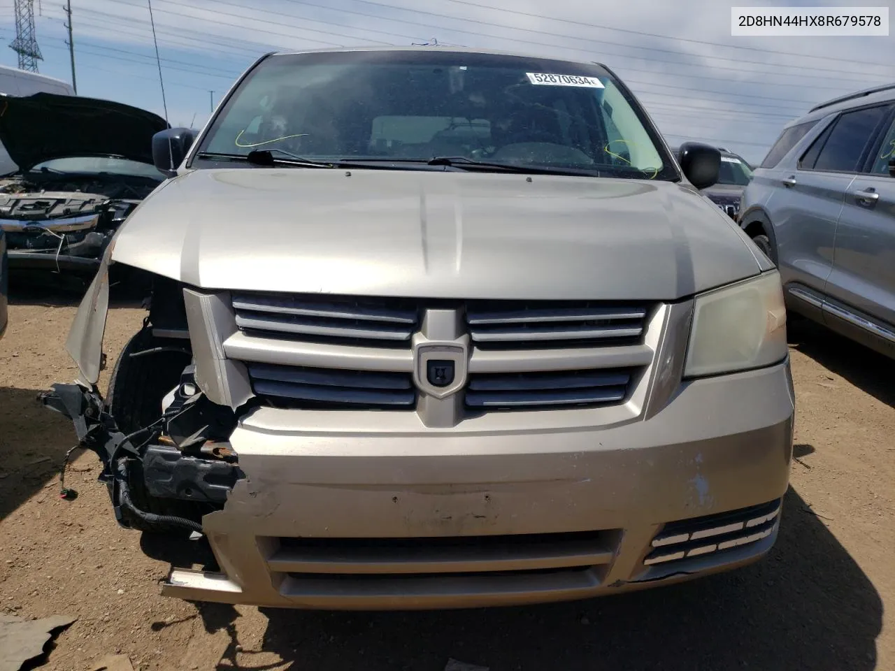 2008 Dodge Grand Caravan Se VIN: 2D8HN44HX8R679578 Lot: 52870634