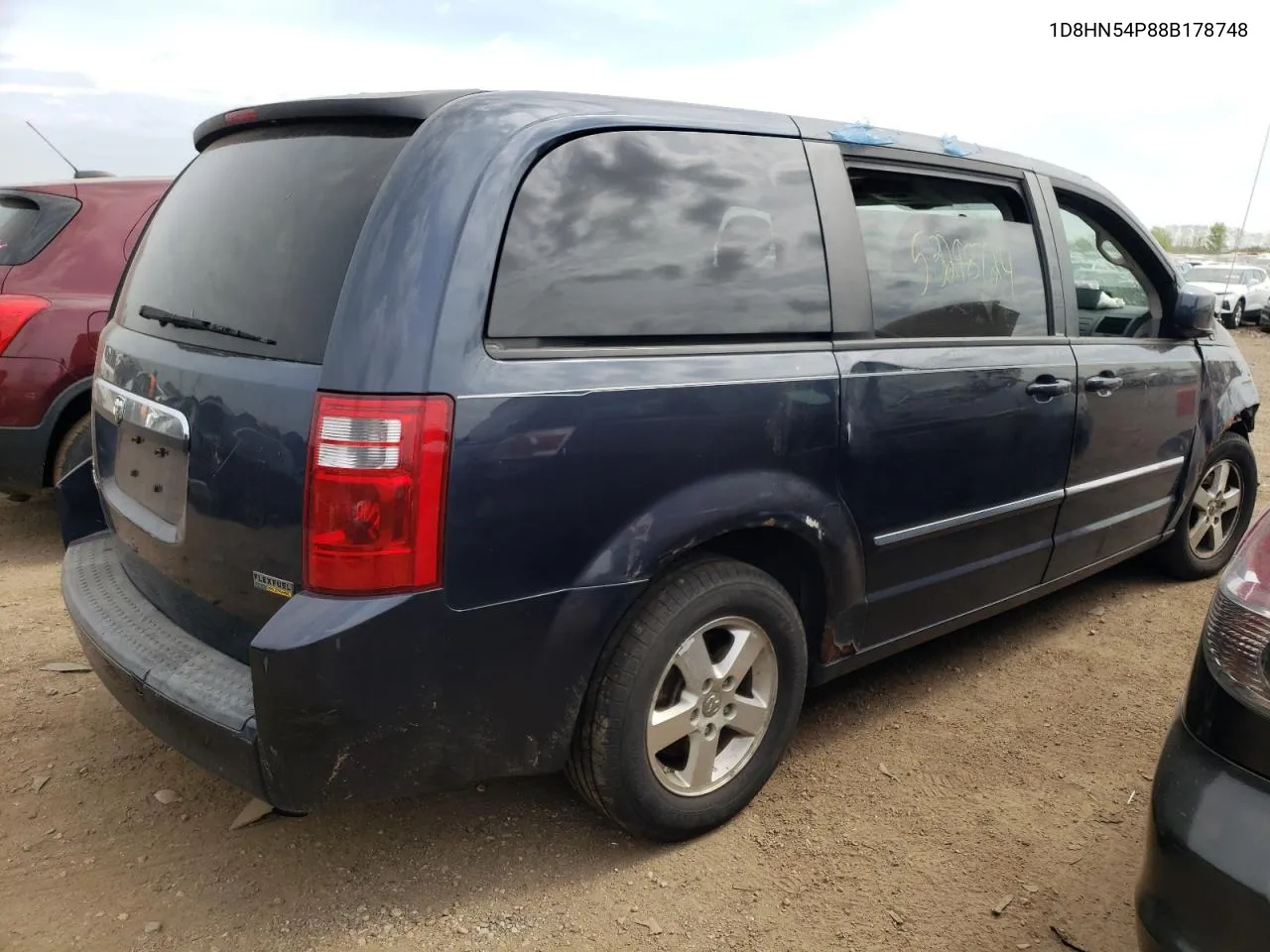 2008 Dodge Grand Caravan Sxt VIN: 1D8HN54P88B178748 Lot: 53298724