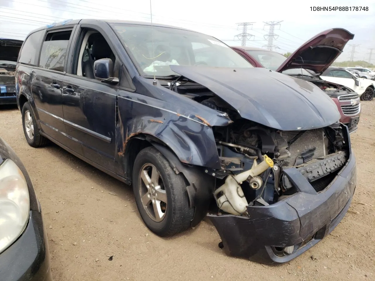 1D8HN54P88B178748 2008 Dodge Grand Caravan Sxt