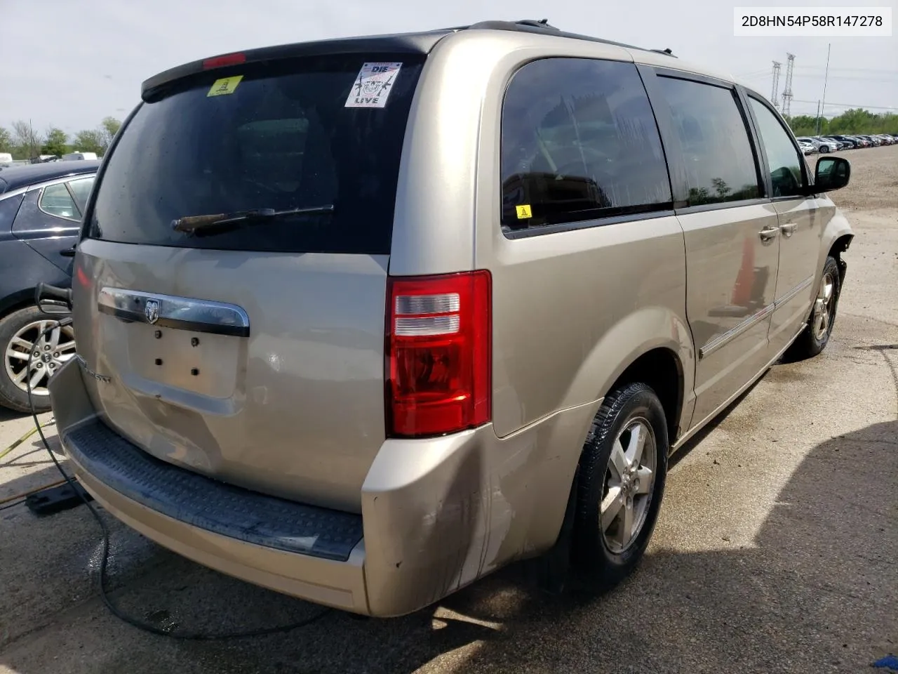 2008 Dodge Grand Caravan Sxt VIN: 2D8HN54P58R147278 Lot: 53387604