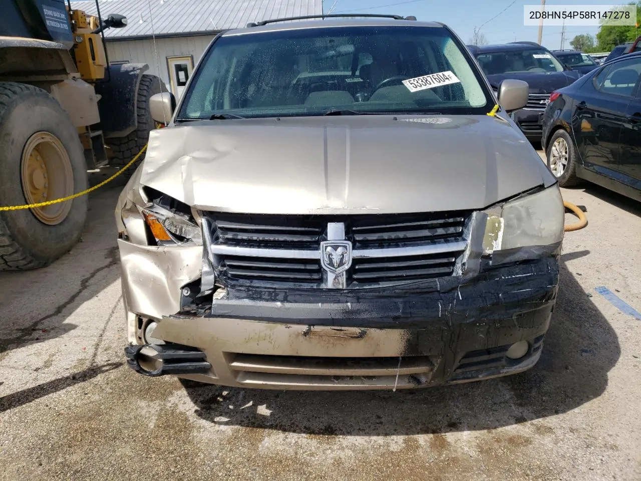 2D8HN54P58R147278 2008 Dodge Grand Caravan Sxt