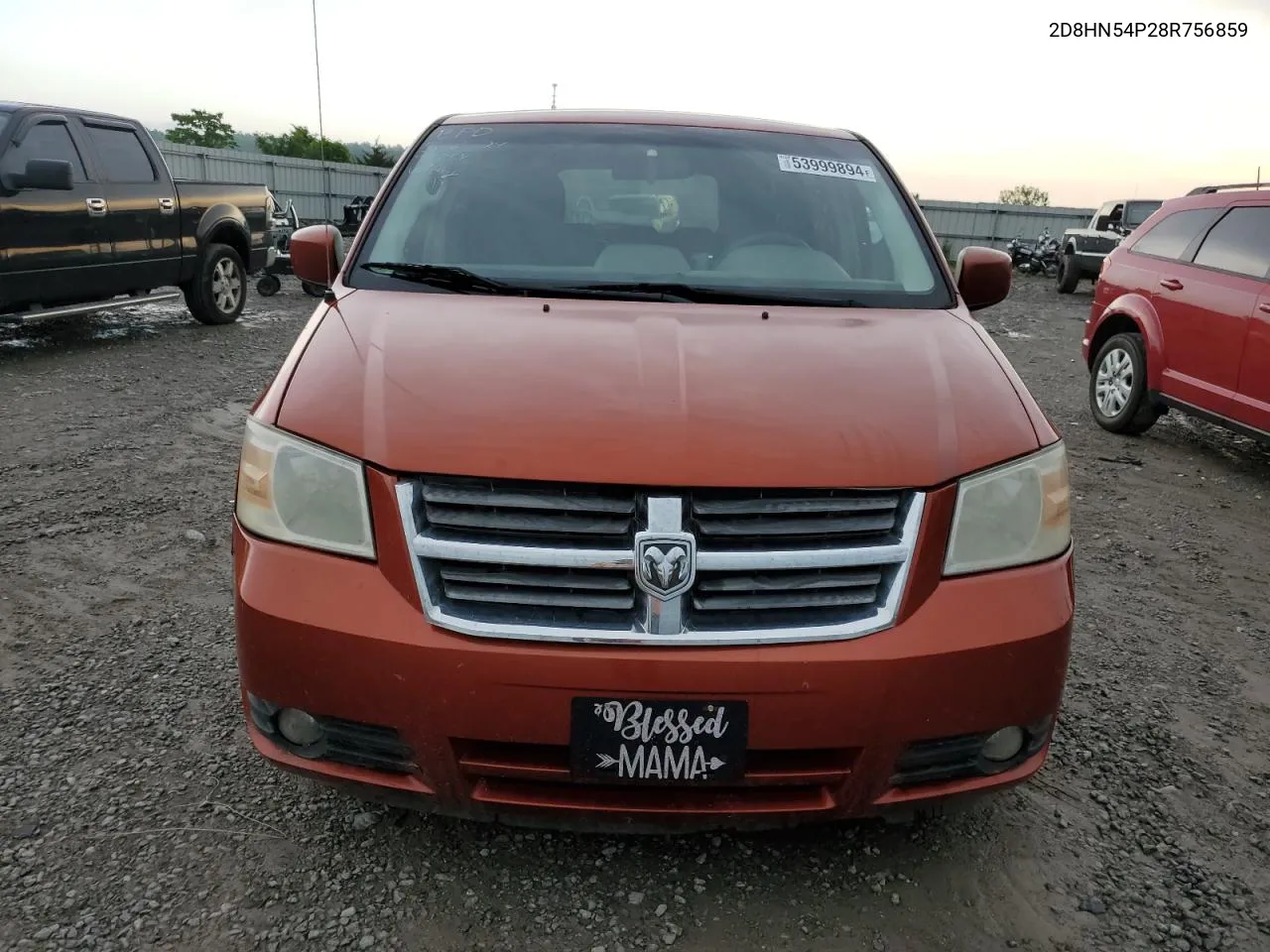 2008 Dodge Grand Caravan Sxt VIN: 2D8HN54P28R756859 Lot: 53999894