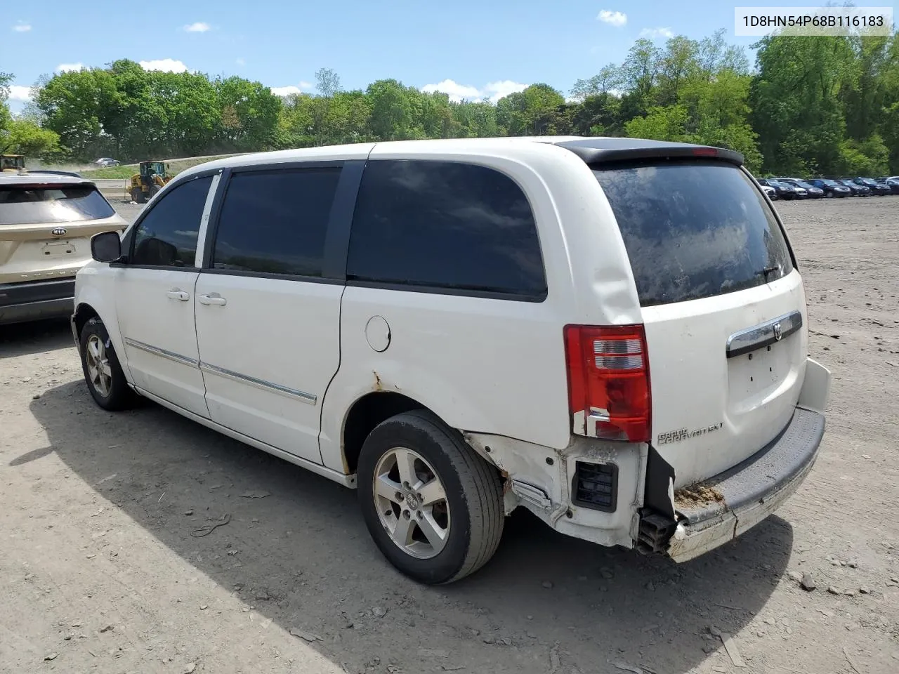 2008 Dodge Grand Caravan Sxt VIN: 1D8HN54P68B116183 Lot: 54213734