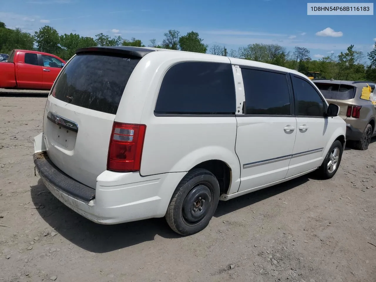 2008 Dodge Grand Caravan Sxt VIN: 1D8HN54P68B116183 Lot: 54213734