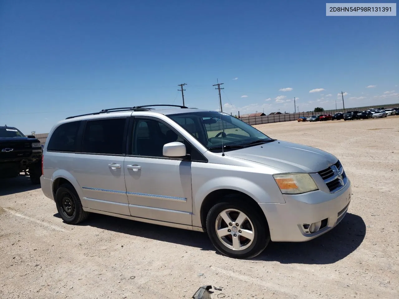 2008 Dodge Grand Caravan Sxt VIN: 2D8HN54P98R131391 Lot: 54834324