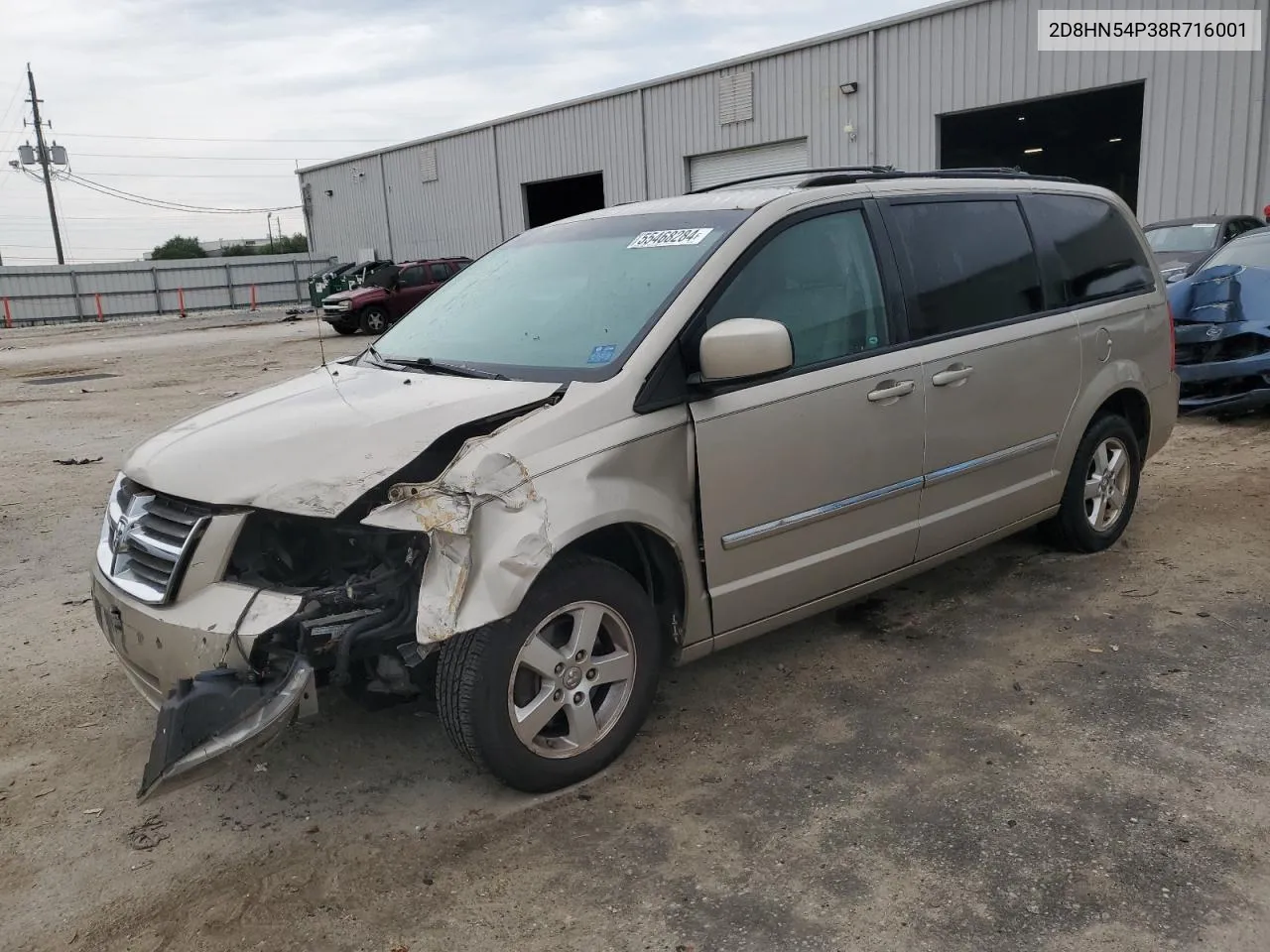 2008 Dodge Grand Caravan Sxt VIN: 2D8HN54P38R716001 Lot: 55468284