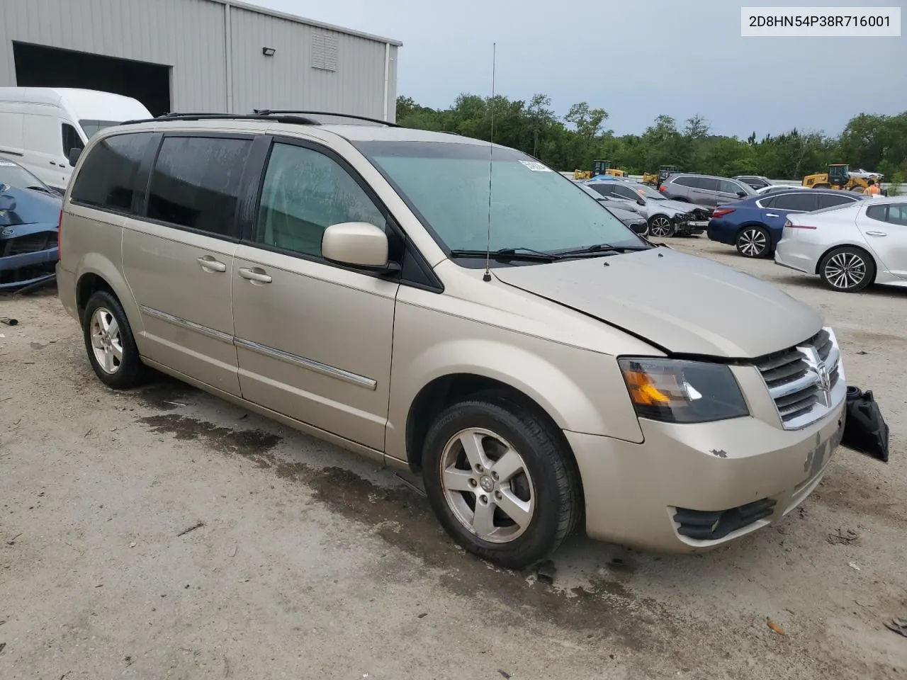 2008 Dodge Grand Caravan Sxt VIN: 2D8HN54P38R716001 Lot: 55468284