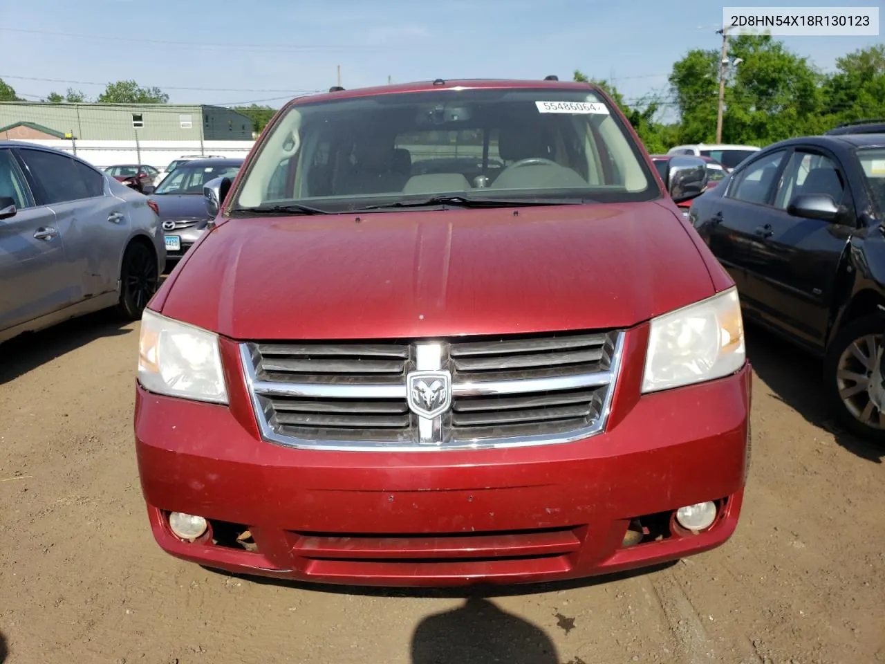 2008 Dodge Grand Caravan Sxt VIN: 2D8HN54X18R130123 Lot: 55486064