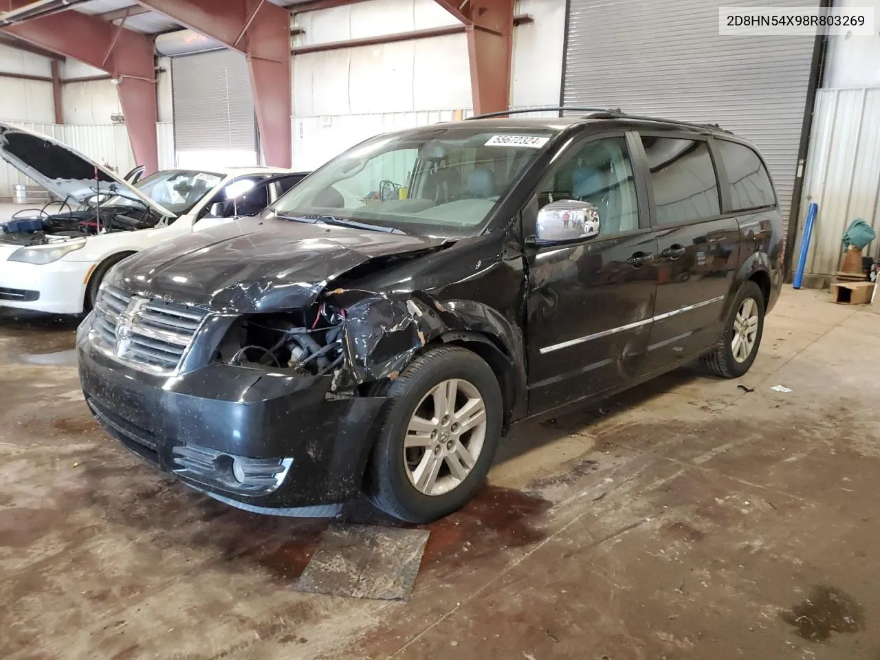 2008 Dodge Grand Caravan Sxt VIN: 2D8HN54X98R803269 Lot: 55672324