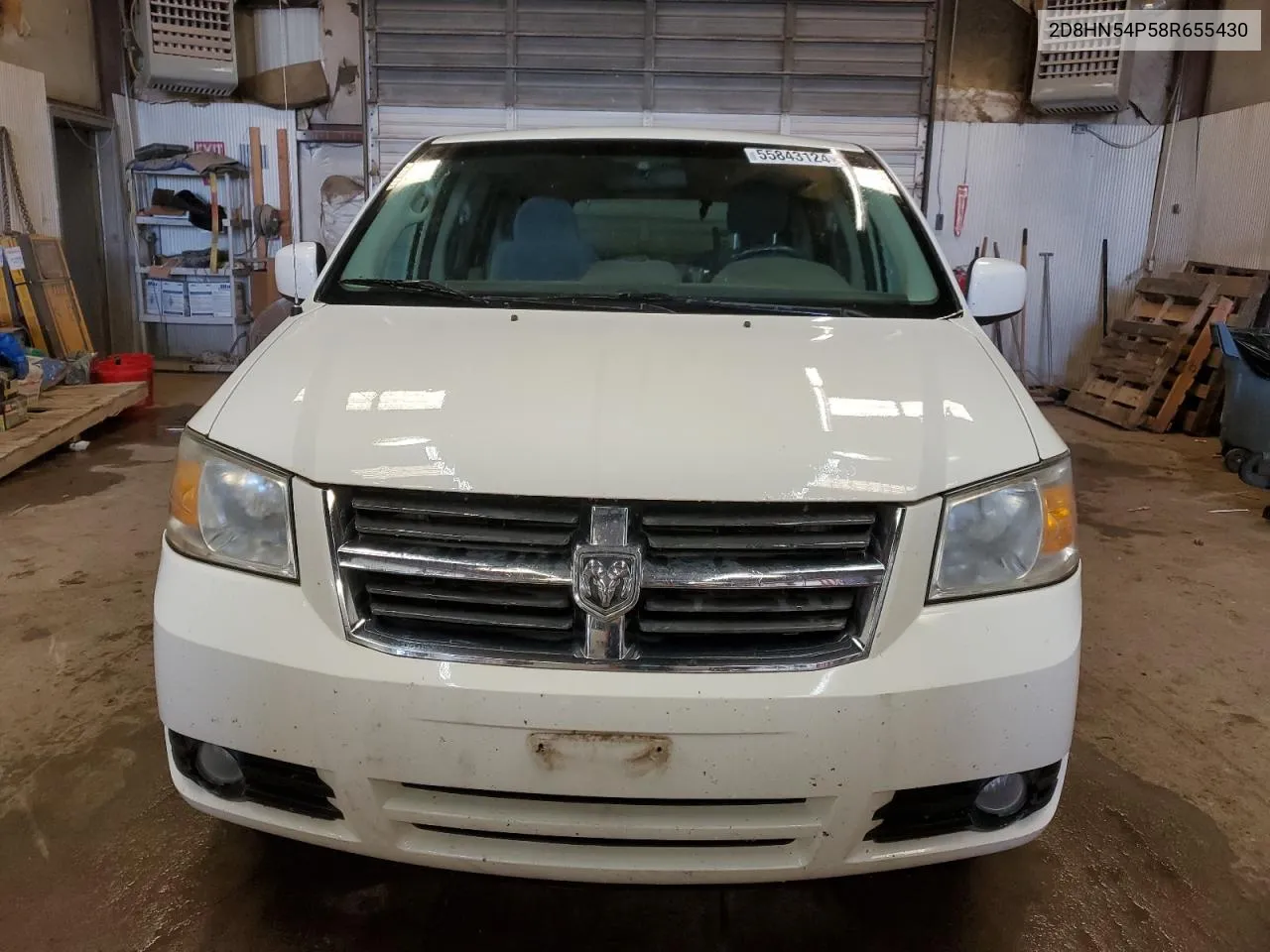 2008 Dodge Grand Caravan Sxt VIN: 2D8HN54P58R655430 Lot: 55843124