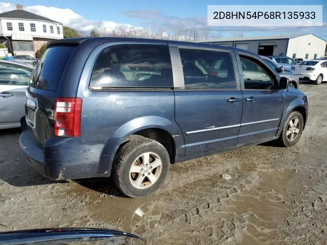 2008 Dodge Grand Caravan Sxt VIN: 2D8HN54P68R135933 Lot: 55948504