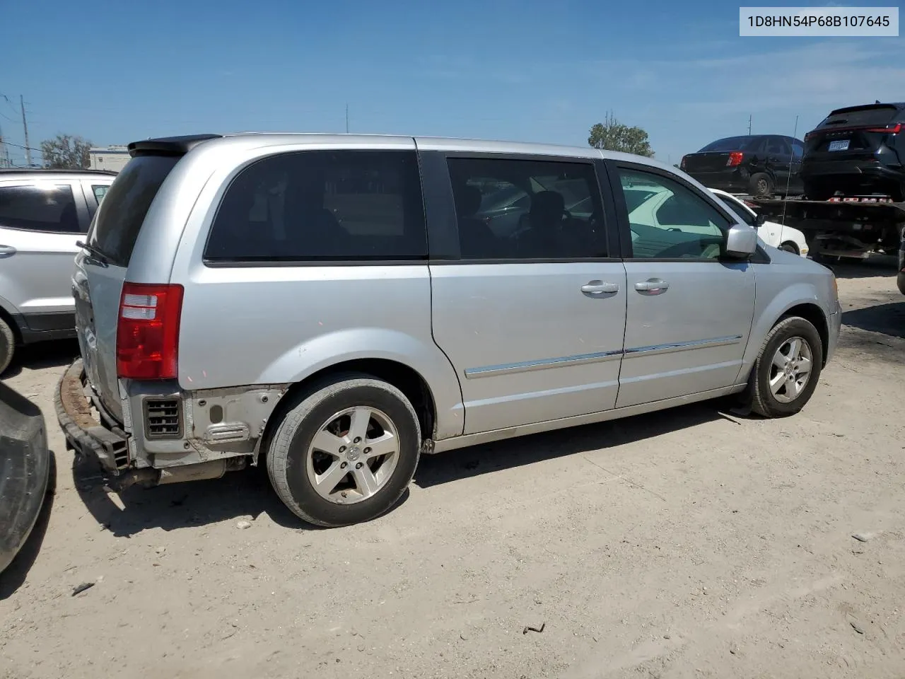 2008 Dodge Grand Caravan Sxt VIN: 1D8HN54P68B107645 Lot: 56293144