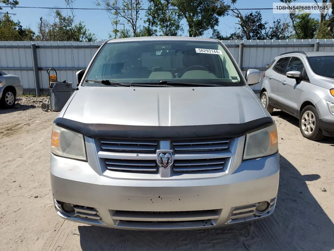 2008 Dodge Grand Caravan Sxt VIN: 1D8HN54P68B107645 Lot: 56293144