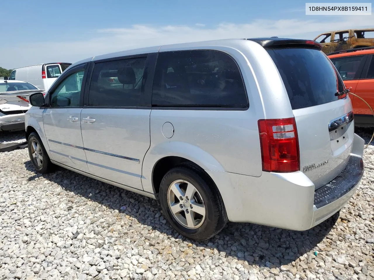 2008 Dodge Grand Caravan Sxt VIN: 1D8HN54PX8B159411 Lot: 57021784