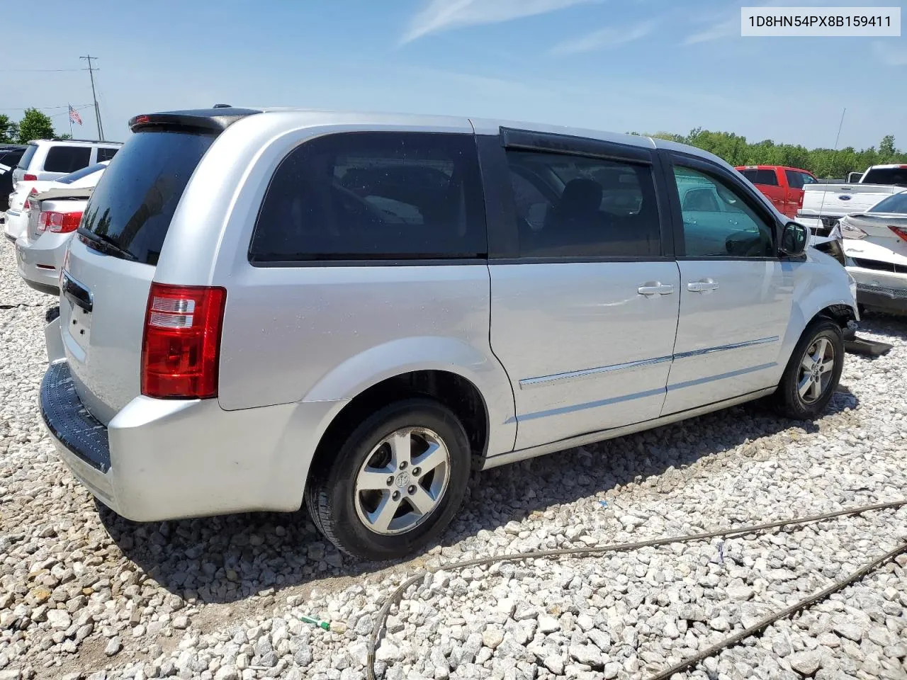 2008 Dodge Grand Caravan Sxt VIN: 1D8HN54PX8B159411 Lot: 57021784