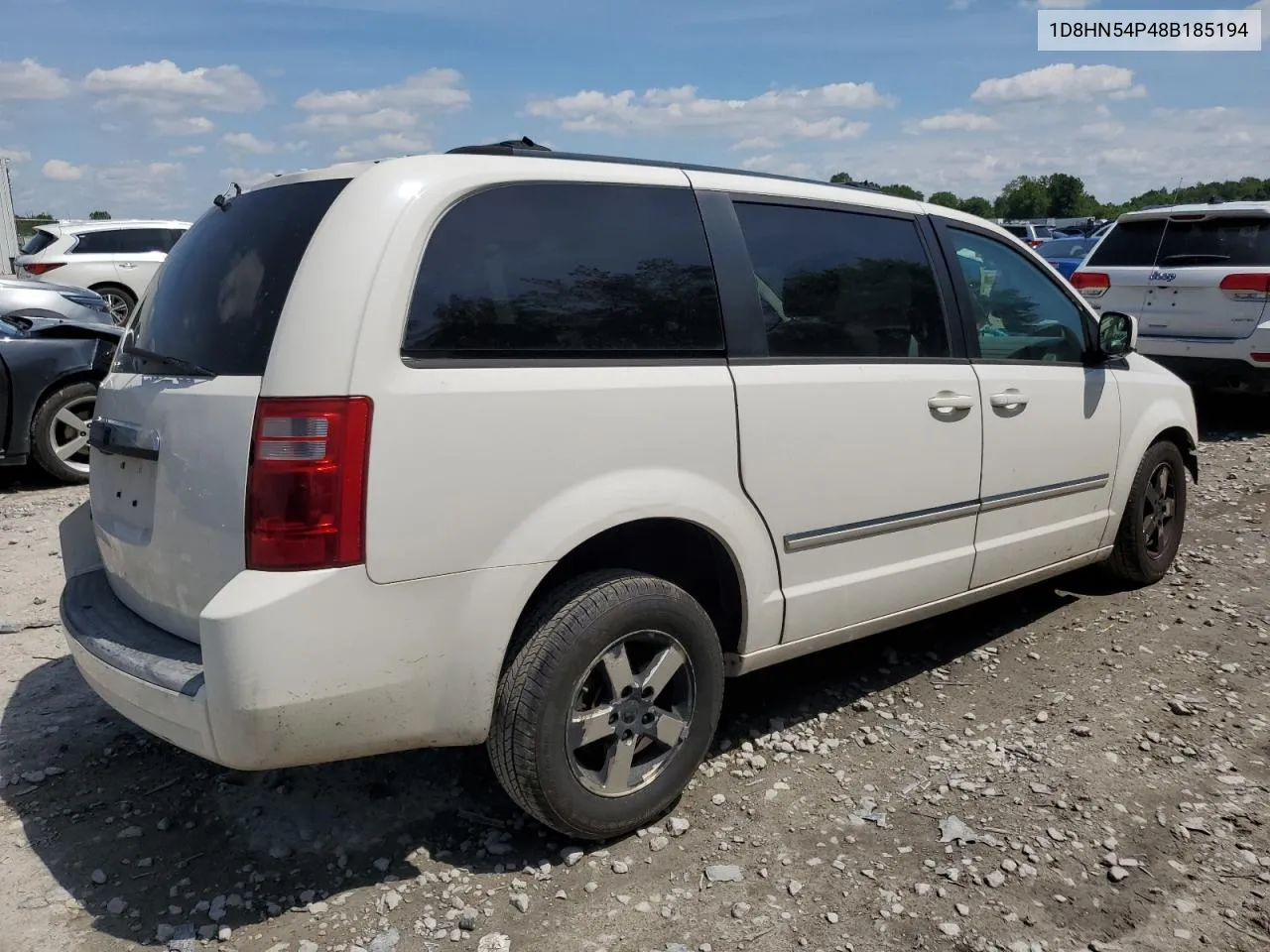 2008 Dodge Grand Caravan Sxt VIN: 1D8HN54P48B185194 Lot: 57227094