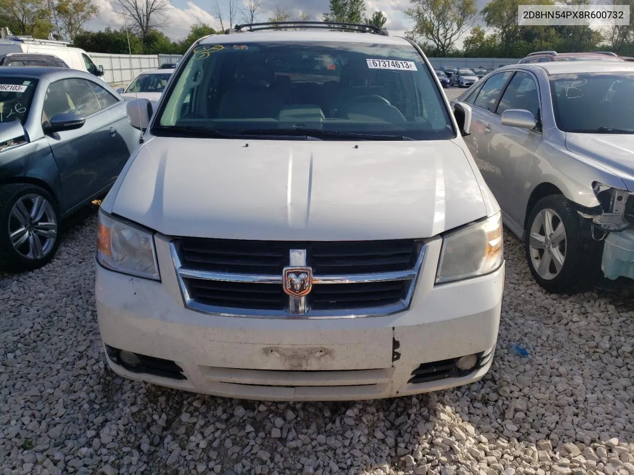 2D8HN54PX8R600732 2008 Dodge Grand Caravan Sxt