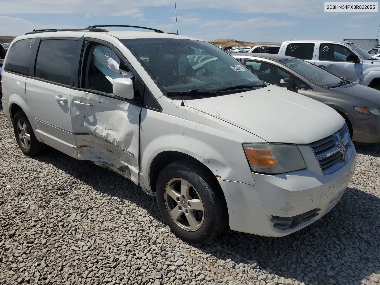 2008 Dodge Grand Caravan Sxt VIN: 2D8HN54PX8R822655 Lot: 60357884