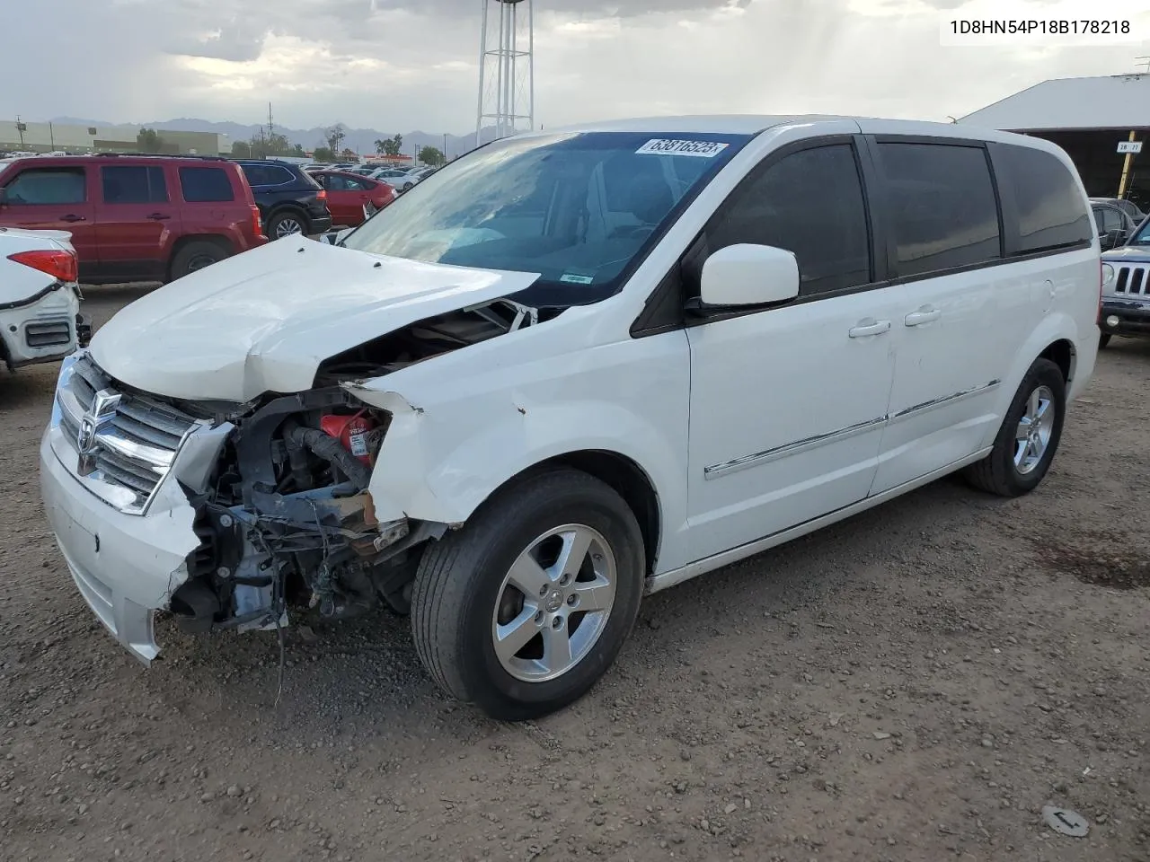 2008 Dodge Grand Caravan Sxt VIN: 1D8HN54P18B178218 Lot: 63816523