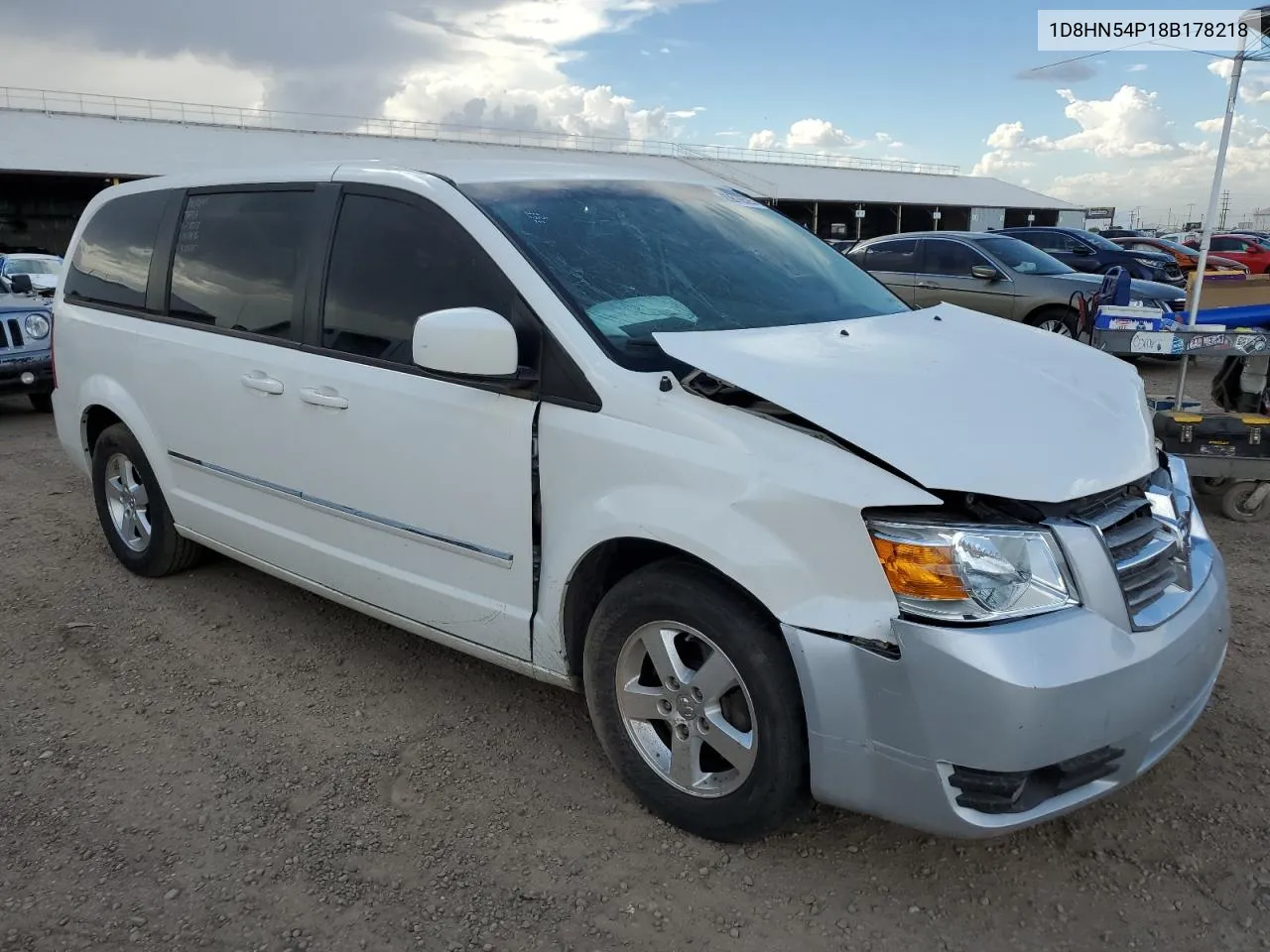 2008 Dodge Grand Caravan Sxt VIN: 1D8HN54P18B178218 Lot: 63816523