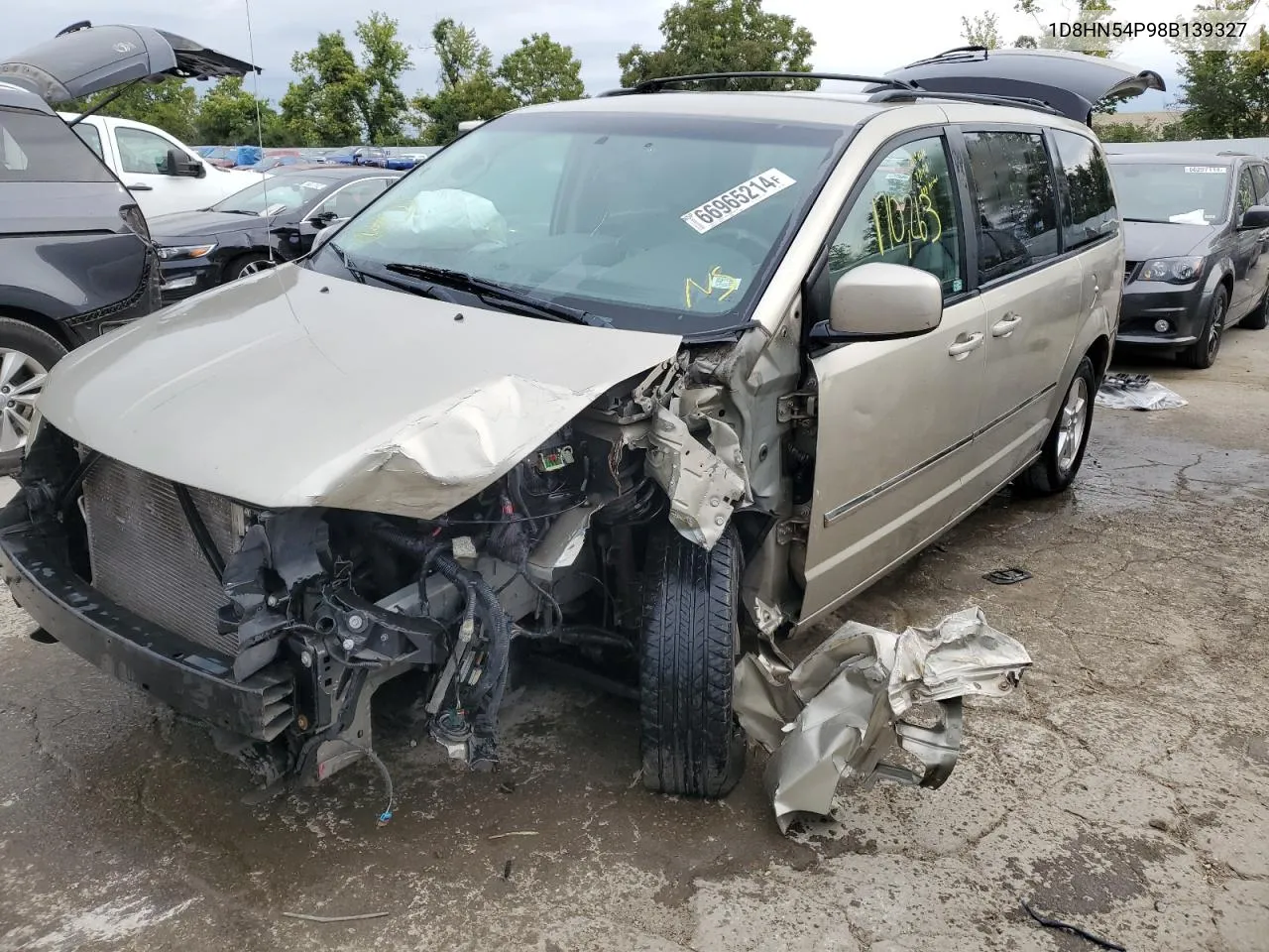 2008 Dodge Grand Caravan Sxt VIN: 1D8HN54P98B139327 Lot: 66965214