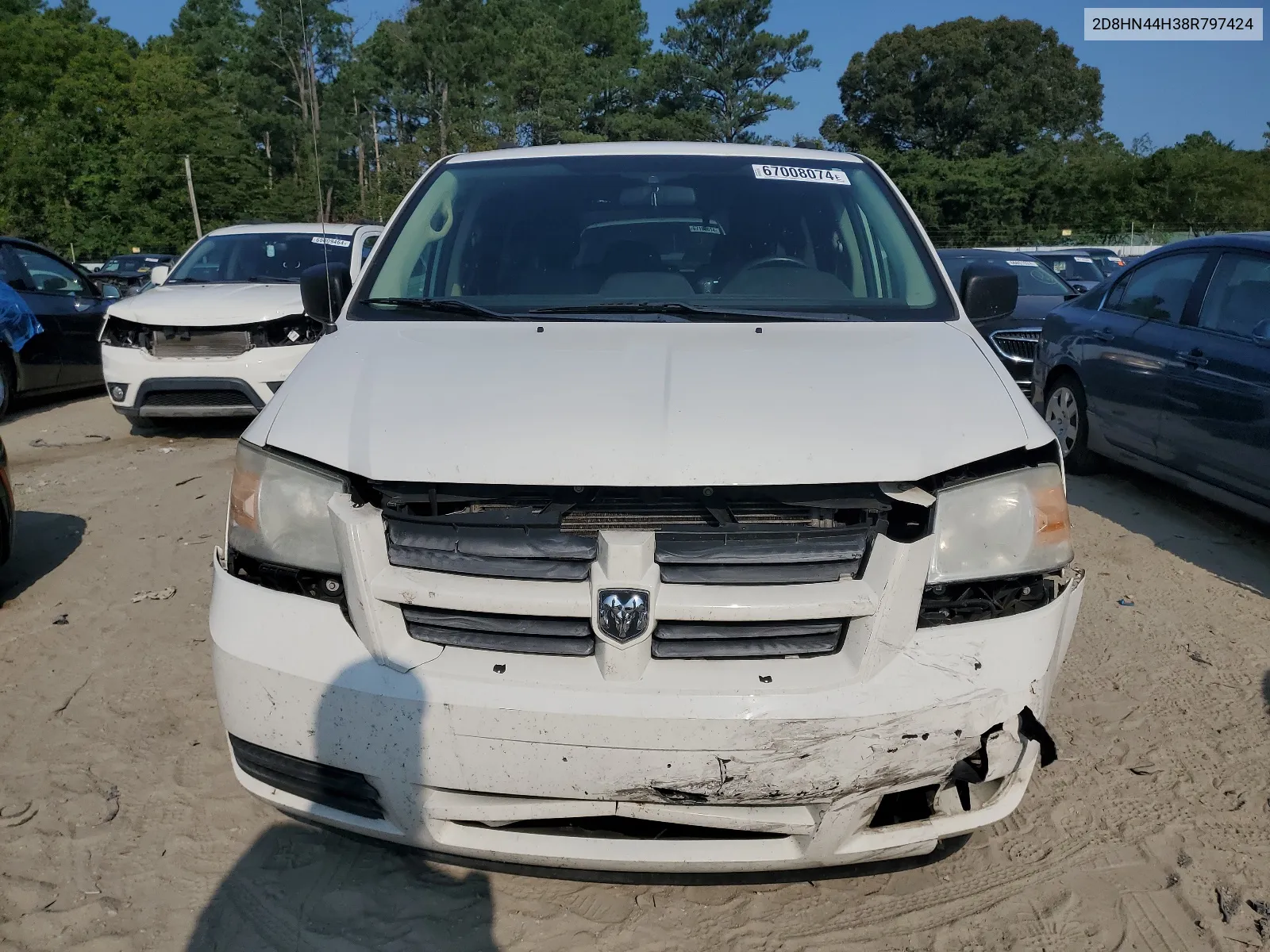 2008 Dodge Grand Caravan Se VIN: 2D8HN44H38R797424 Lot: 67008074