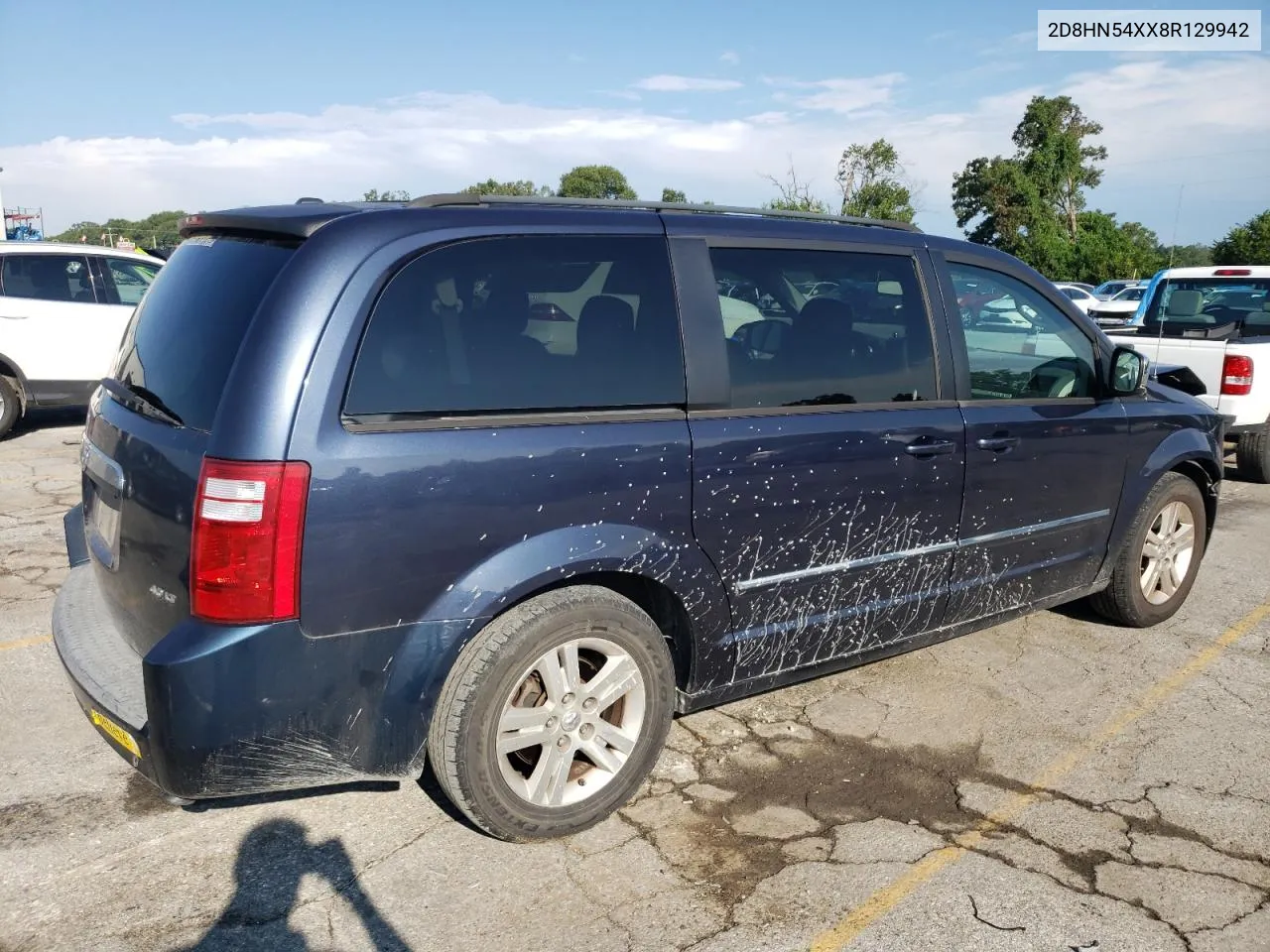 2008 Dodge Grand Caravan Sxt VIN: 2D8HN54XX8R129942 Lot: 67537534