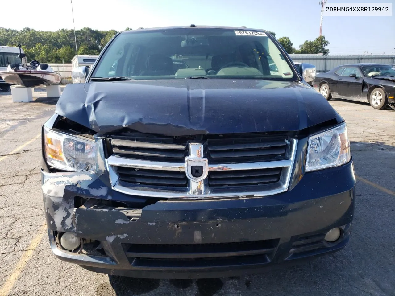 2008 Dodge Grand Caravan Sxt VIN: 2D8HN54XX8R129942 Lot: 67537534