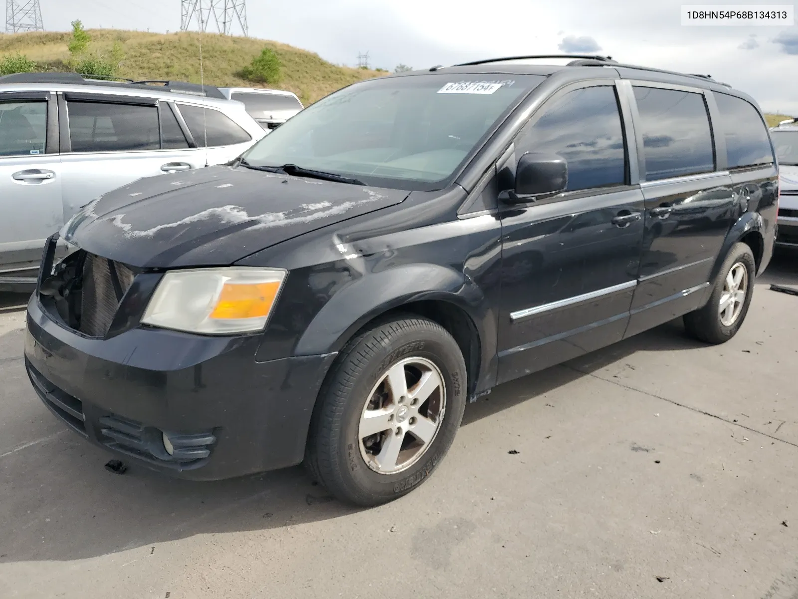 2008 Dodge Grand Caravan Sxt VIN: 1D8HN54P68B134313 Lot: 67687154