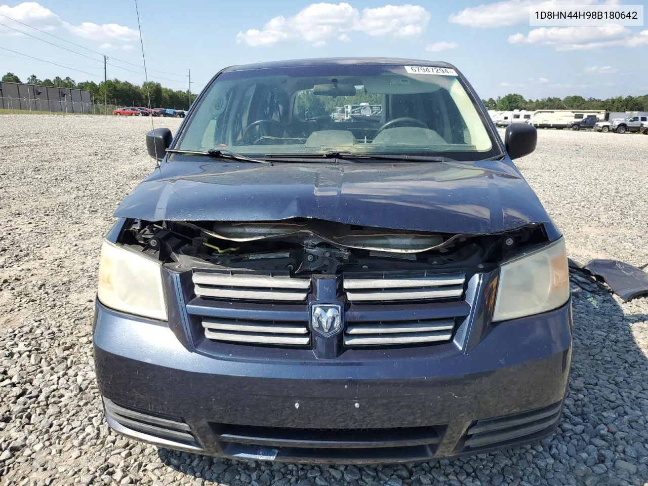 2008 Dodge Grand Caravan Se VIN: 1D8HN44H98B180642 Lot: 67947294