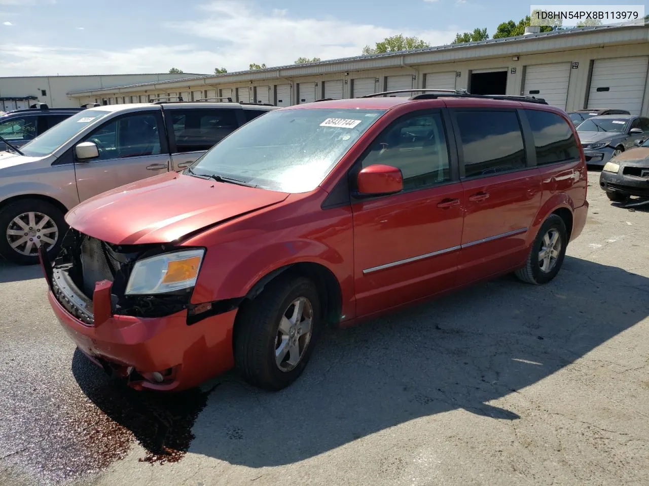 2008 Dodge Grand Caravan Sxt VIN: 1D8HN54PX8B113979 Lot: 68437144