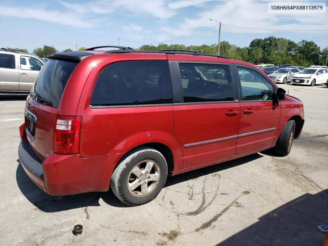 2008 Dodge Grand Caravan Sxt VIN: 1D8HN54PX8B113979 Lot: 68437144