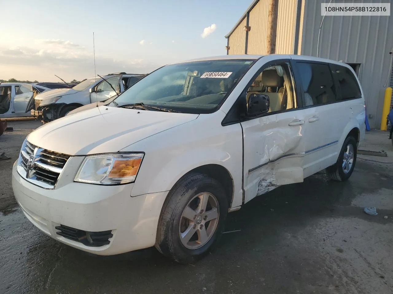 2008 Dodge Grand Caravan Sxt VIN: 1D8HN54P58B122816 Lot: 68650464