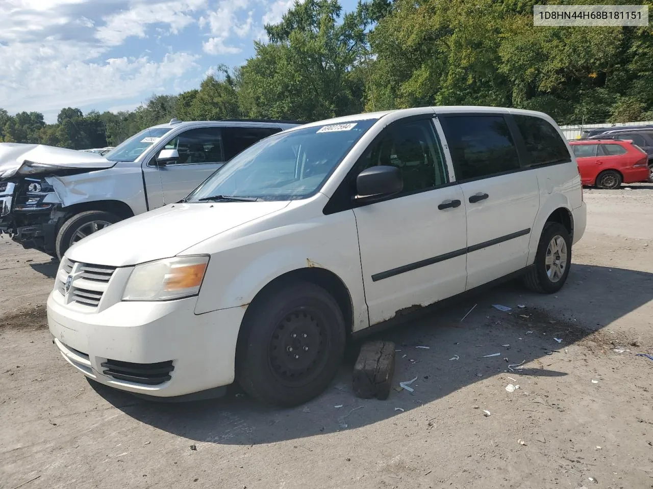 1D8HN44H68B181151 2008 Dodge Grand Caravan Se