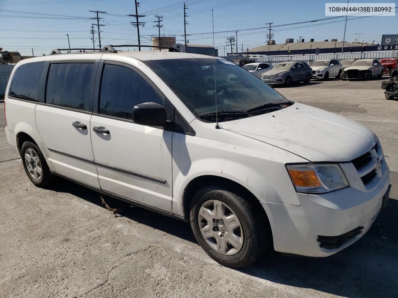 2008 Dodge Grand Caravan Se VIN: 1D8HN44H38B180992 Lot: 69231274