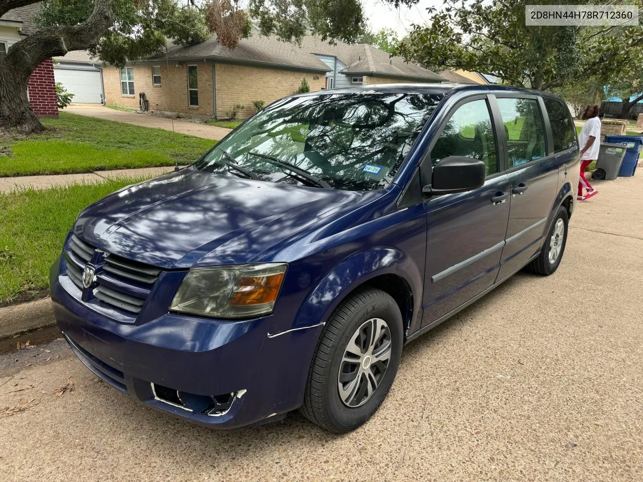 2008 Dodge Grand Caravan Se VIN: 2D8HN44H78R712360 Lot: 69669824