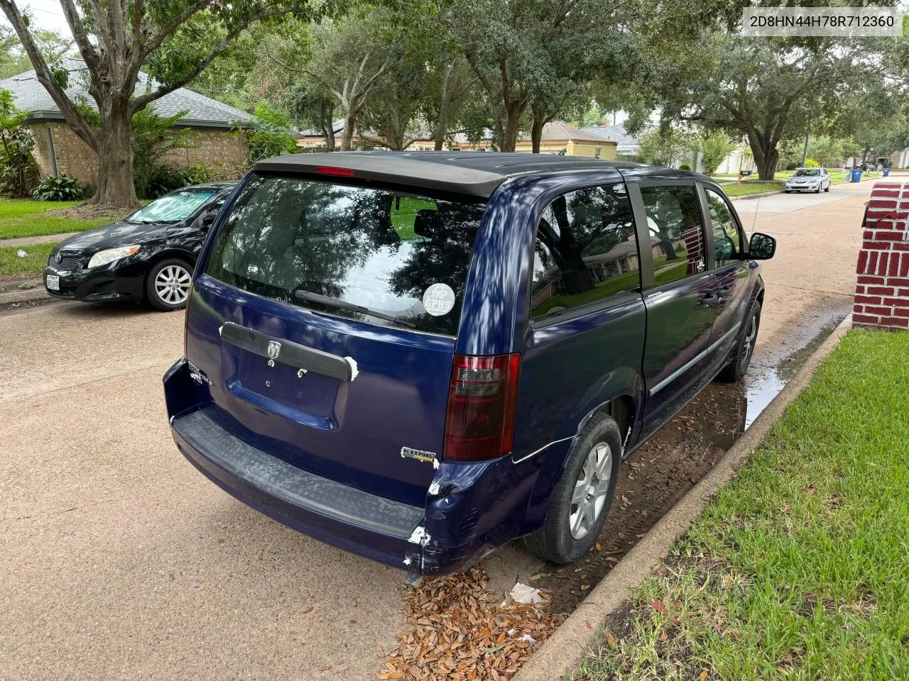 2008 Dodge Grand Caravan Se VIN: 2D8HN44H78R712360 Lot: 69669824