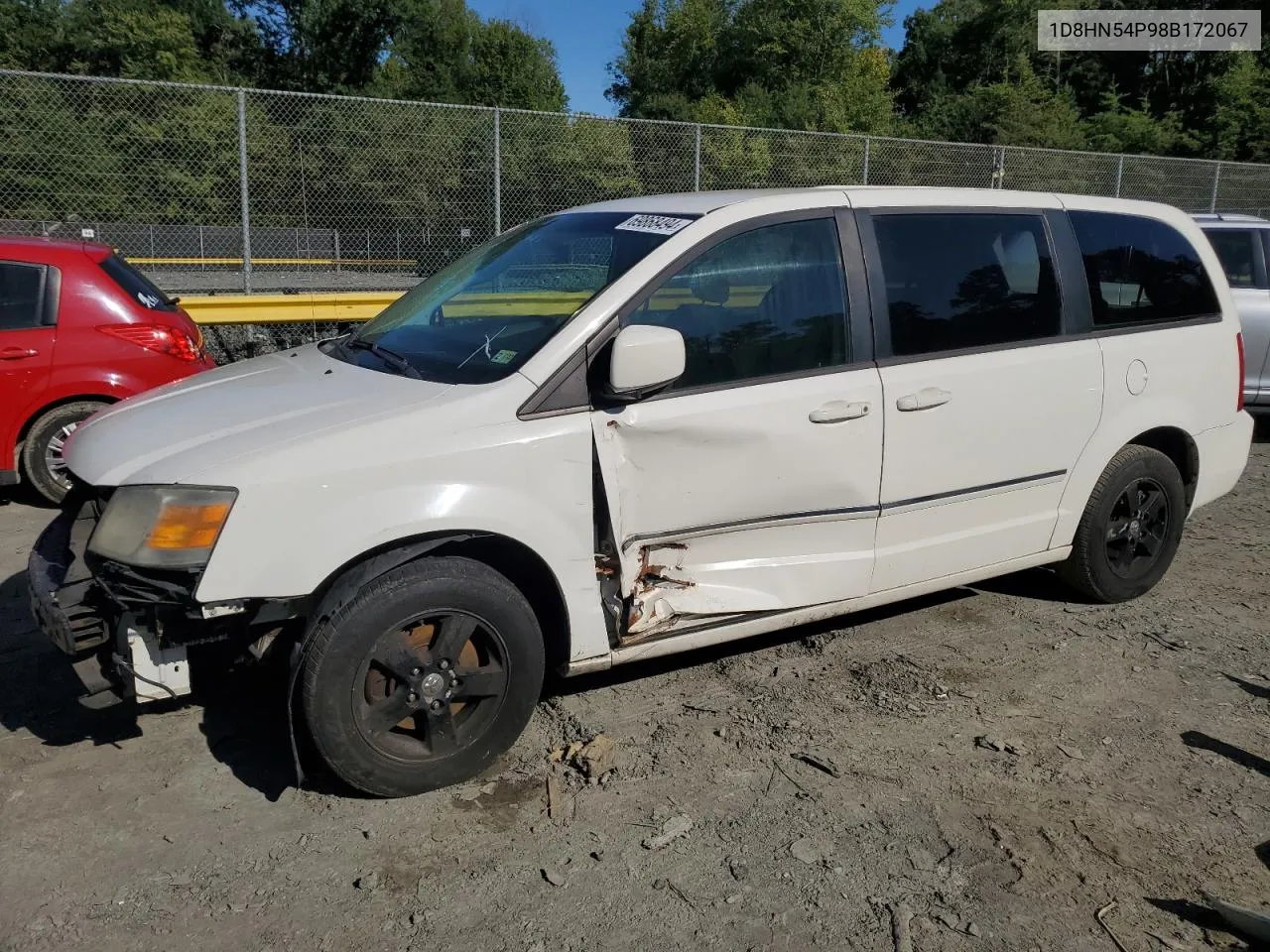 2008 Dodge Grand Caravan Sxt VIN: 1D8HN54P98B172067 Lot: 69868494