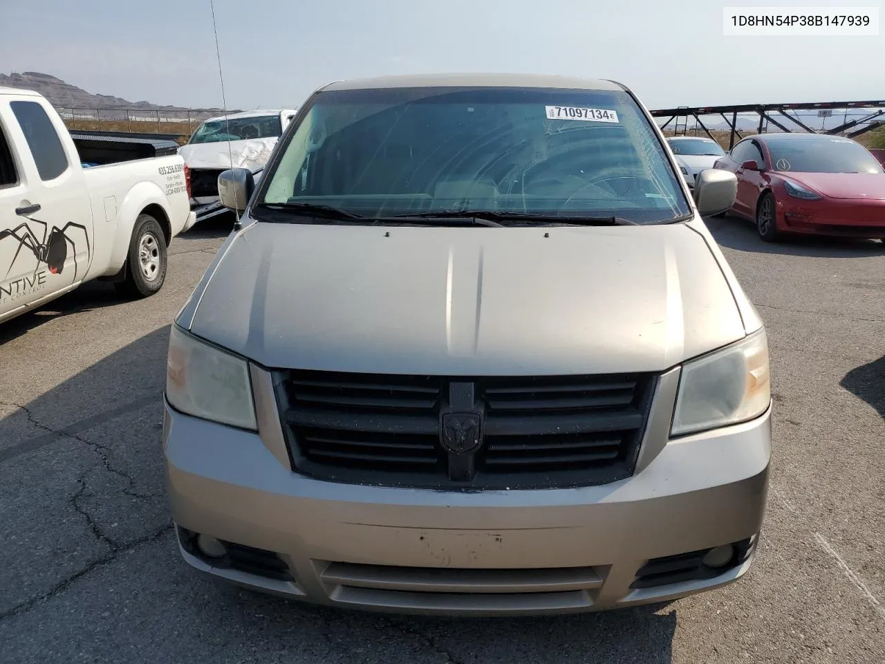 2008 Dodge Grand Caravan Sxt VIN: 1D8HN54P38B147939 Lot: 71097134